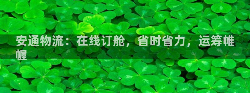 28圈游戏最新版：安通物流：在线订舱