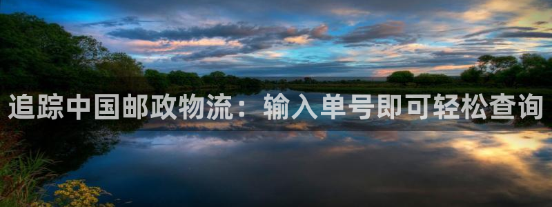 28圈pg麻将胡了：追踪中国邮政物流